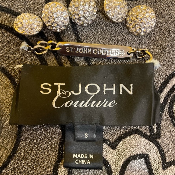 St. John Couture Rhinestone Buttons and Tags Replacements. - Picture 4 of 5